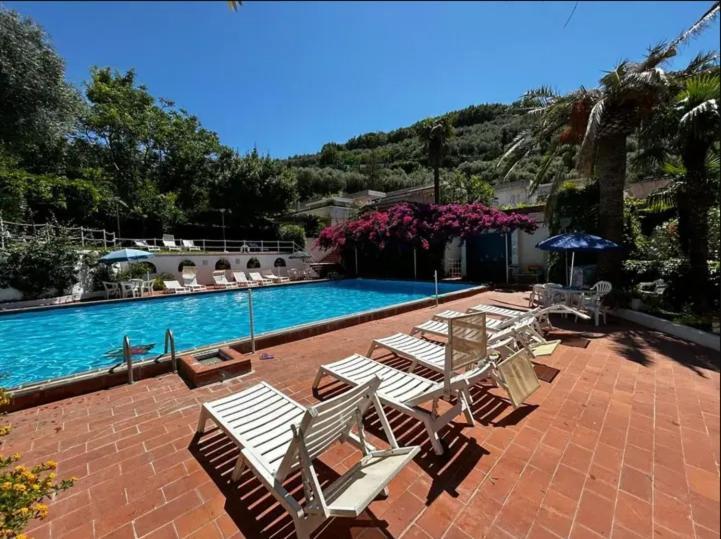 Un Paradiso A Sorrento Con Piscina Massa Lubrense Buitenkant foto